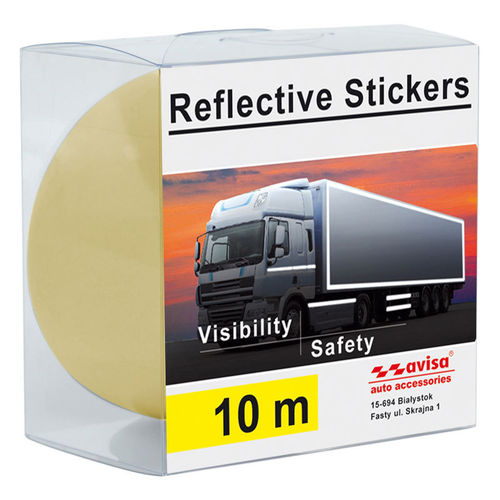 Reflecterende Sticker Auto TIR Geel 10M