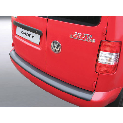 ABS Achterbumper beschermlijst Volkswagen Caddy 2004-2015 (voor gespoten bumpers) Zwart