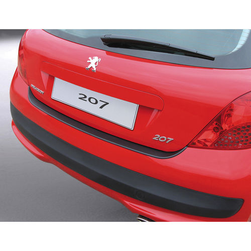 ABS Achterbumper beschermlijst Peugeot 207 HB 3 deurs Zwart