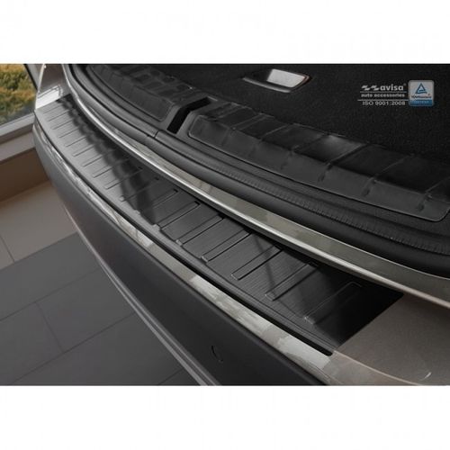Achterbumper beschermlijst Zwart RVS BMW X1 E84 2012-2015 RIBS