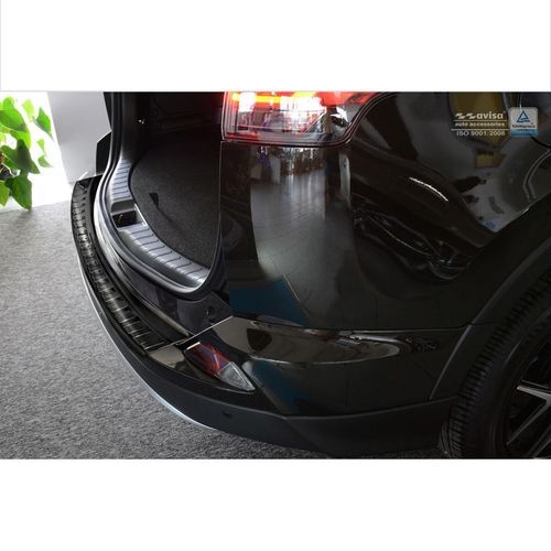 Achterbumper beschermlijst Zwart RVS Toyota RAV4 2016- RIBS