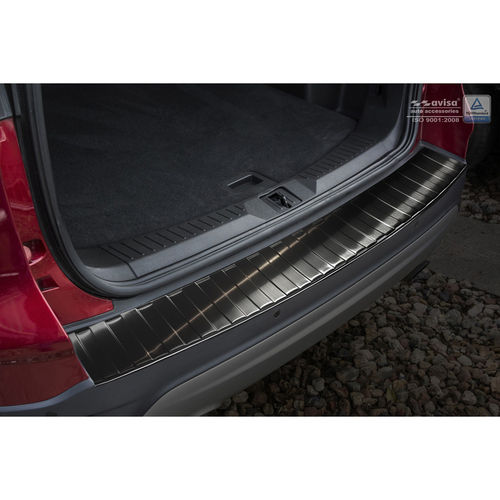 Achterbumper beschermlijst Zwart RVS Ford Kuga 2013- - Large 'Ribs'
