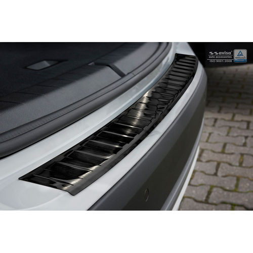 Achterbumper beschermlijst Zwart RVS BMW X1 (F48) Facelift 2015-  RIBS
