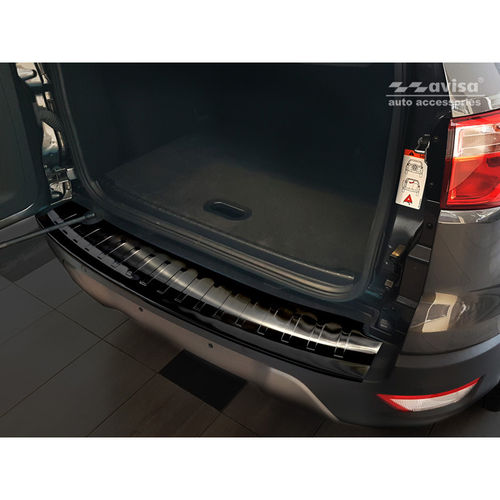 Achterbumper beschermlijst Zwart RVS Ford Ecosport II 2017- RIBS