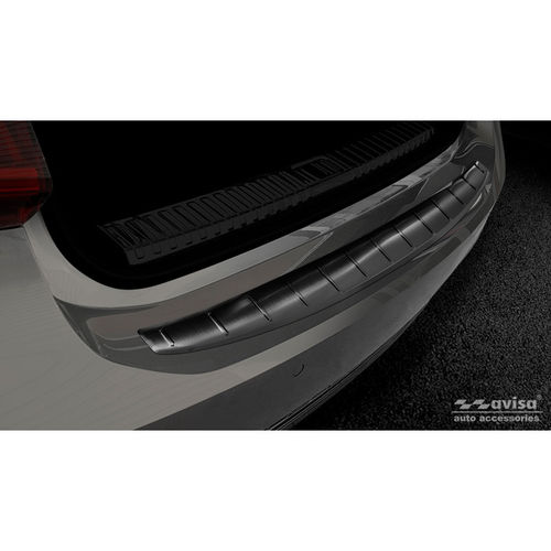 Achterbumper beschermlijst Zwart RVS Audi A7 (C8) Sportback 2018- RIBS