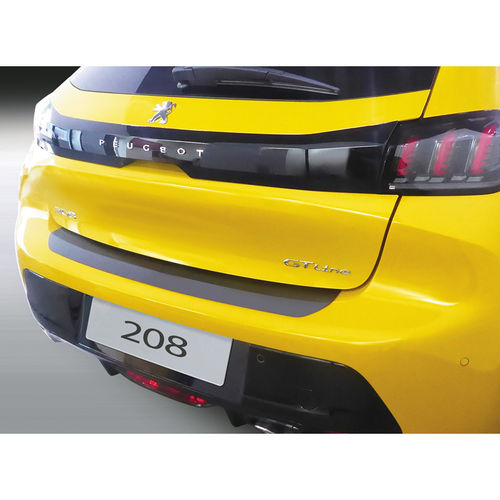 ABS Achterbumper beschermlijst Peugeot 208 II 5-deurs 2019- Zwart