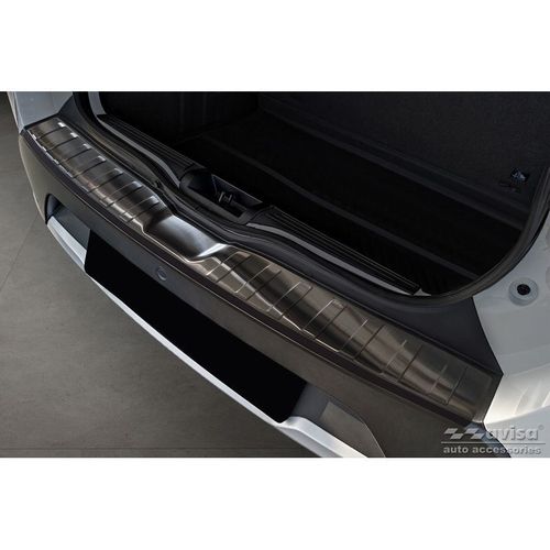 Achterbumper beschermlijst Zwart RVS Dacia Spring 2020- RIBS